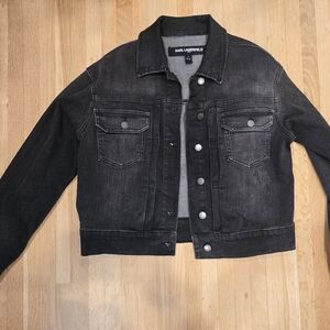Karl Lagerfeld Charcoal Denim Jacket